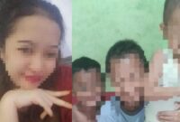 Foto: Kanan; Ibu R yang membuang anak kandung, Kiri; 3 Anak yang dibuang