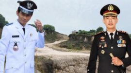 Foto Kiri: Kades kebonagung, Bustanol Affa dan Foto Kanan: Kapolres Sumenep, AKBP Anang Hardyanto, S.I.K