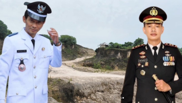 Foto Kiri: Kades kebonagung, Bustanol Affa dan Foto Kanan: Kapolres Sumenep, AKBP Anang Hardyanto, S.I.K