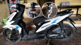 Foto barang bukti berupa kendaraan