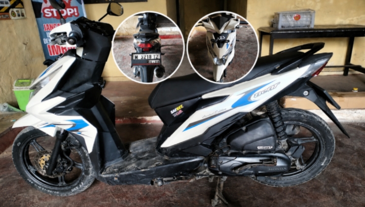 Foto barang bukti berupa kendaraan