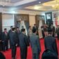 Prosesi pelantikan dan pengambilan sumpah jabatan empat pejabat Pimpinan Tinggi Pratama di lingkungan Pemkab Sumenep.