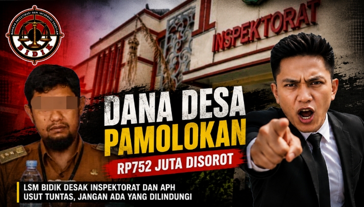 LSM BIDIK soroti dugaan pengelolaan Dana Desa Pamolokan Rp752 juta di Kabupaten Sumenep. (Ilustrasi: Newsline.id) 