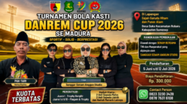 Ketua Panitia Pak Tari (kiri) bersama Tim Sanggar Senam Anggun Studio siap menyukseskan rangkaian pembukaan Turnamen Bola Kasti Danrem Cup 2026 melalui senam bersama TNI dan masyarakat.

