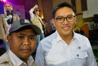Achmad berfoto bersama Kepala Badan Gizi Nasional (BGN), Sudaryono, usai kegiatan nasional terkait penguatan program gizi.
