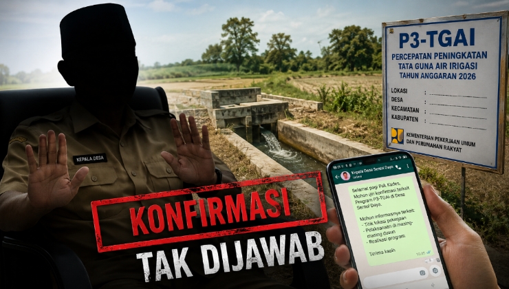 Ilustrasi konfirmasi kepada Kepala Desa Sentol Daya terkait pelaksanaan Program P3-TGAI yang hingga berita ini diterbitkan belum memperoleh tanggapan.